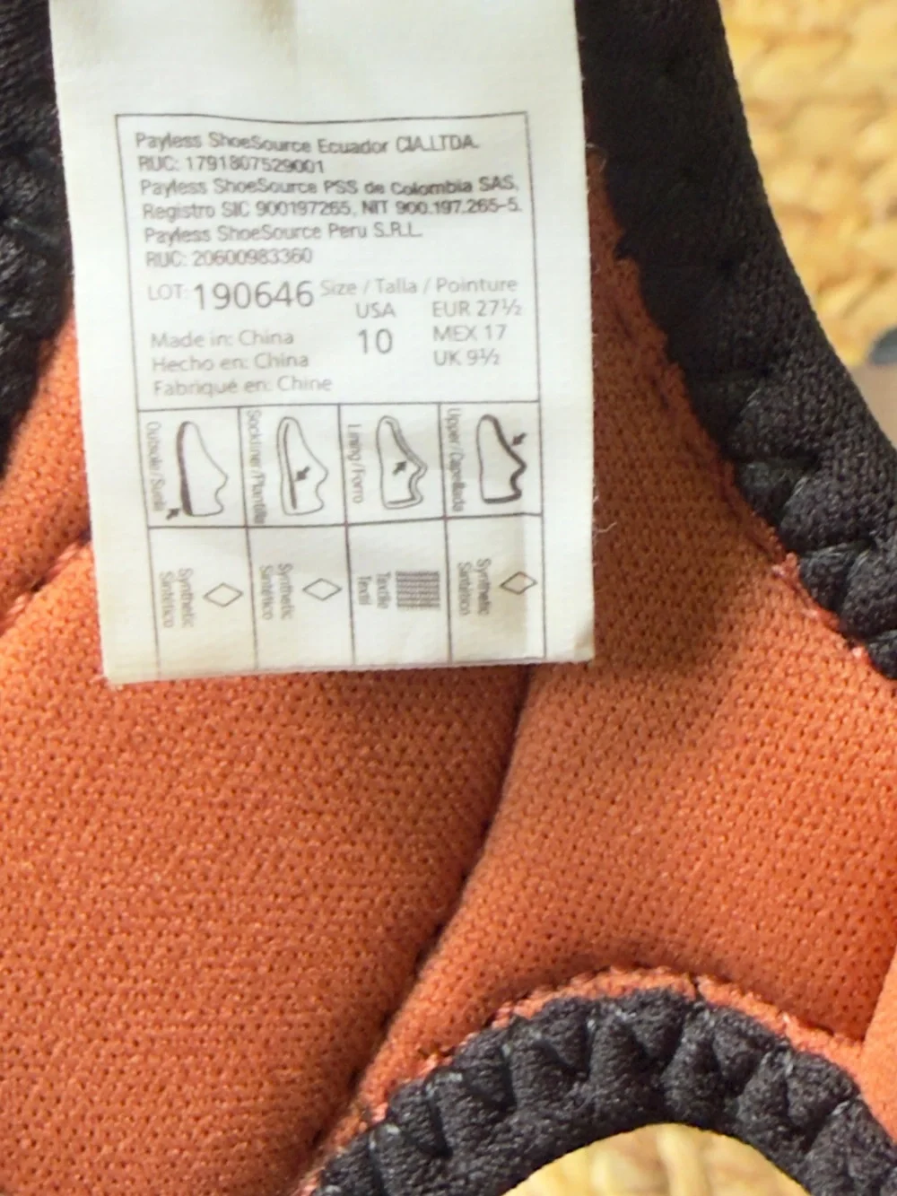 Payless Brown Kids Adjustable Strap Sandals with Peach Accents